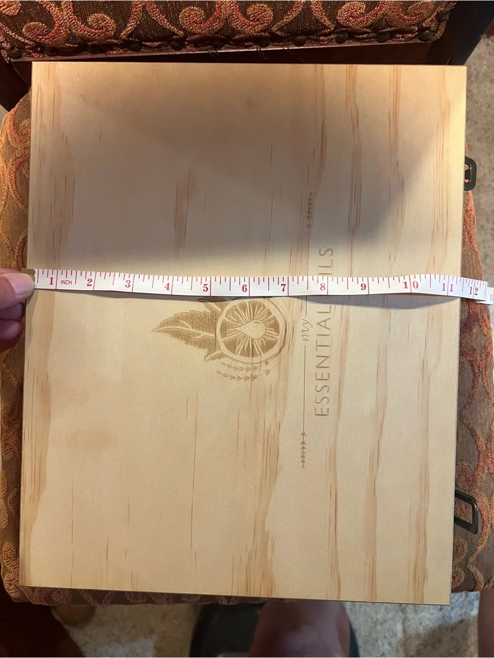 My Essential Oils Wood Storage Box - Light Natural Finish